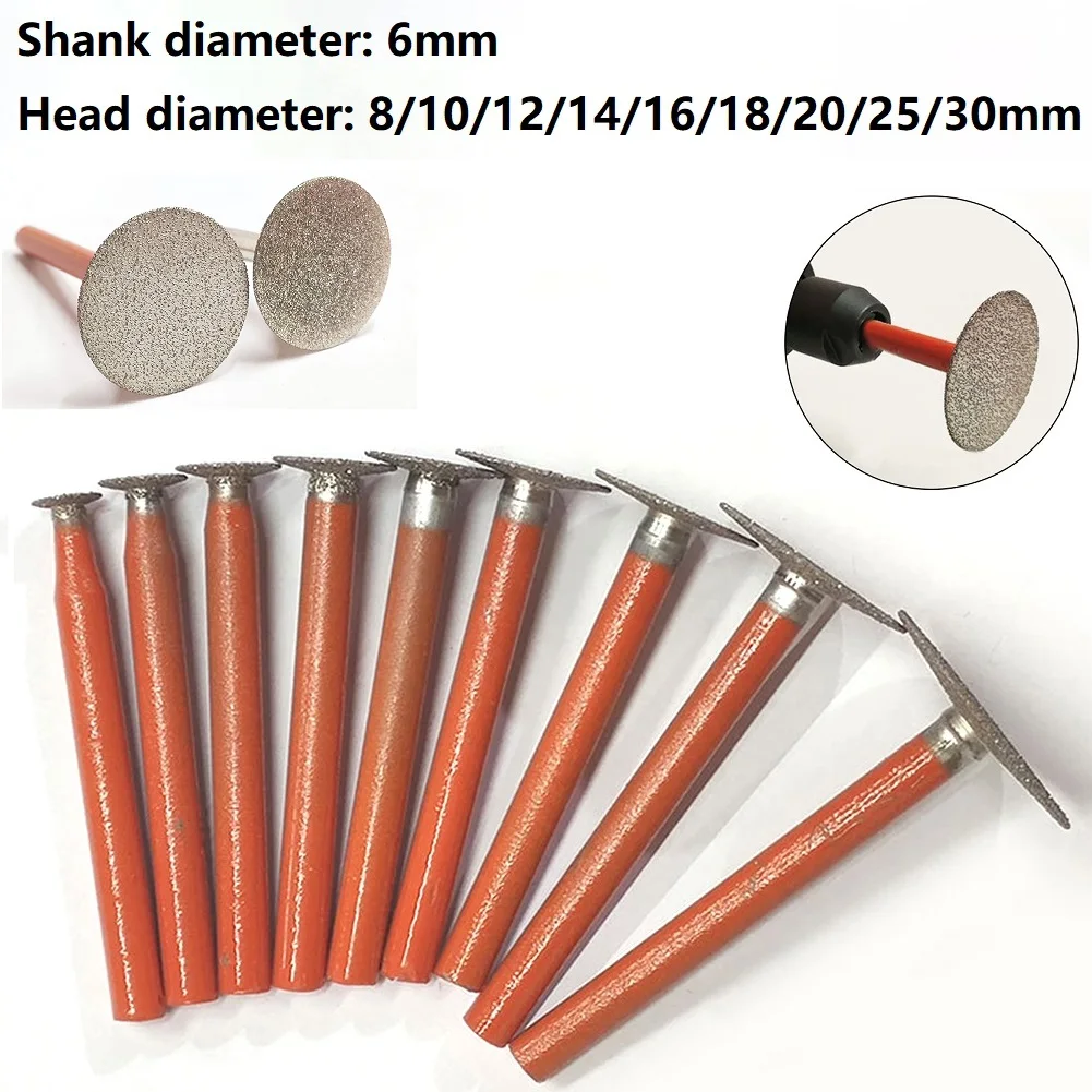 1pc Diamond Grinding T Style Head Mounted Points 8-30mm Cutter Head Stone Jade Carving Tools Polishing Abrasive Power Tools
1pc Diamond Grinding T Style Head Mounted Points 8-30mm Cutter Head Stone Jade Carving Tools Polishing Abrasive Power Tools