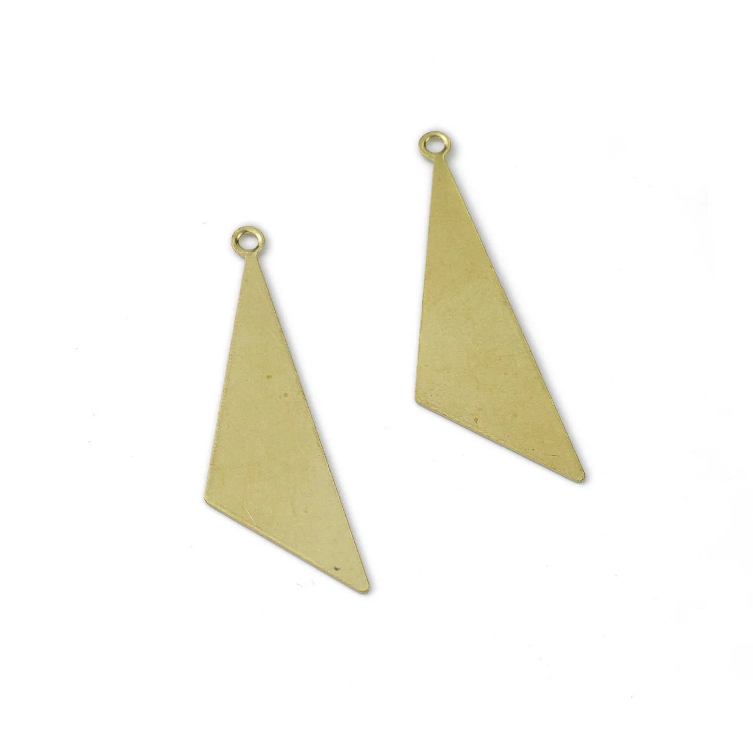 

10Pcs Raw Brass Cutting Triangle Charms Pendants For Diy Boho Witchy Drop Earrings Necklace Jewelry Making Wholesale