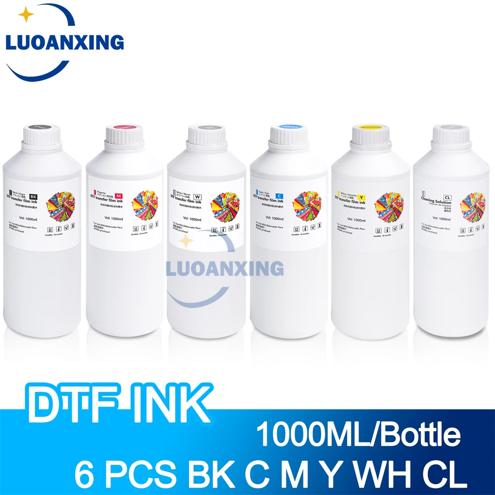 

DTF Ink 1000ML For Epson L1800 L805 L800 R1390 XP600 DX5 DX7 4720 I3200 P400 F2000 F2100 DTF Printer Heat Transfer Film Ink