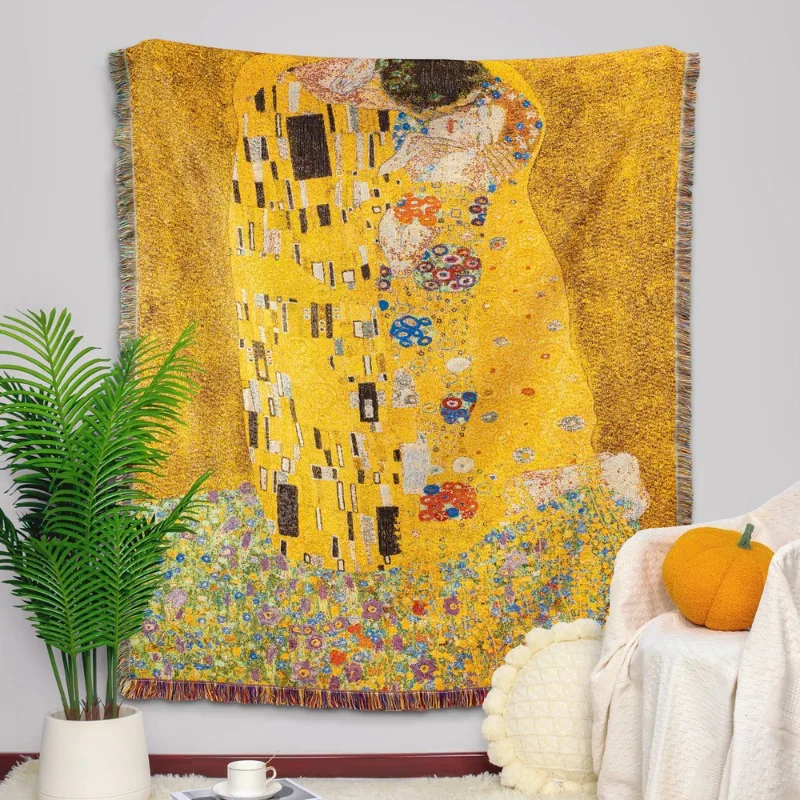 Home Deco Wall Hanging Tapestry Most Famous Artists Art The Kiss Klimt Reproduction Woven Blanket Tapestry
Home Deco Wall Hanging Tapestry Most Famous Artists Art The Kiss Klimt Reproduction Woven Blanket Tapestry