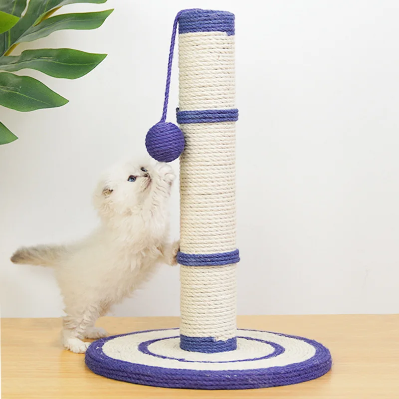 

Sisal hemp cat grabbing board, cat grabbing column, vertical, non falling debris, wear-resistant cat climbing frame, cat toy