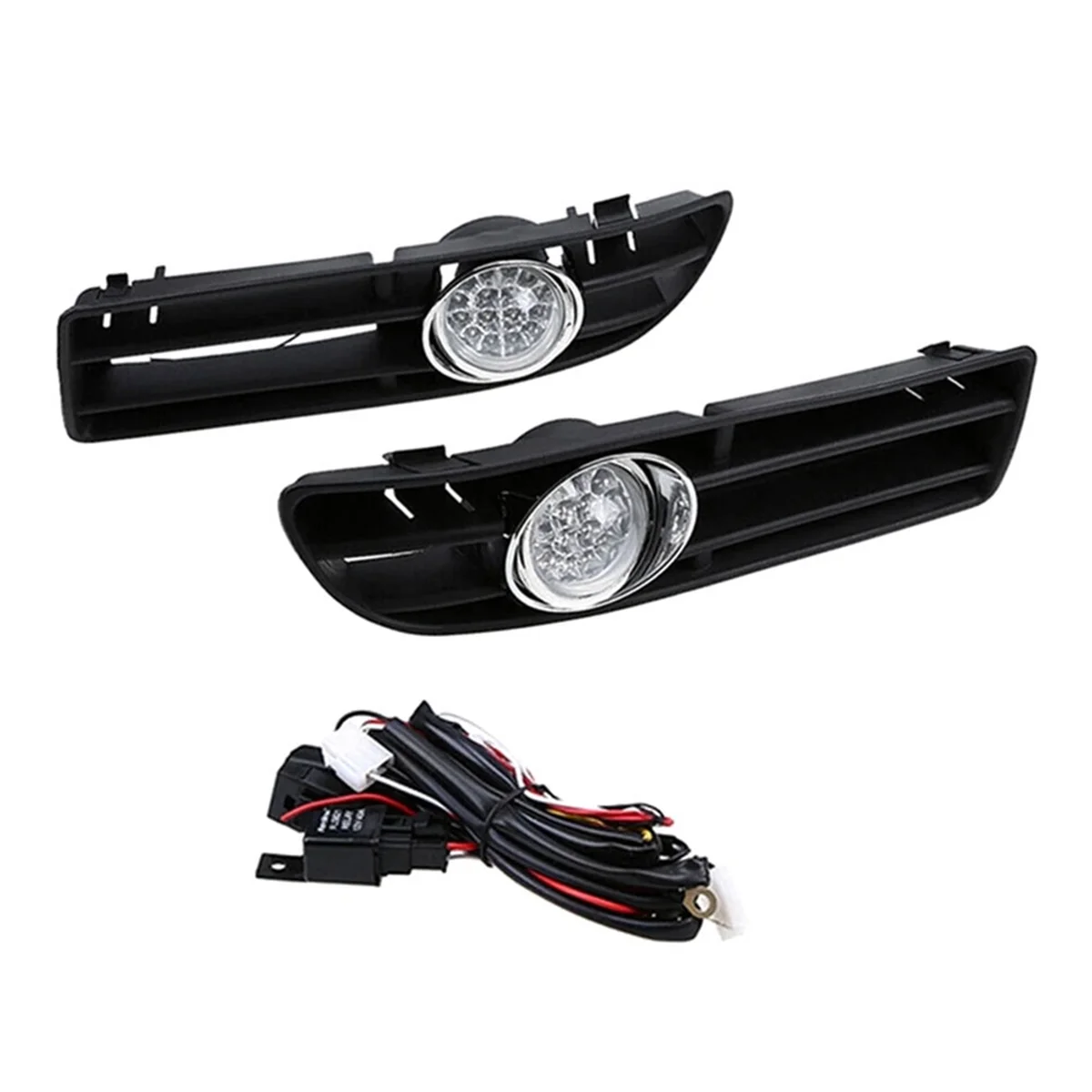 1 Pair LED Foglamp Front Grille Front Bumper Grille Fog Lights for VW Bora Jetta MK4
1 Pair LED Foglamp Front Grille Front Bumper Grille Fog Lights for VW Bora Jetta MK4
