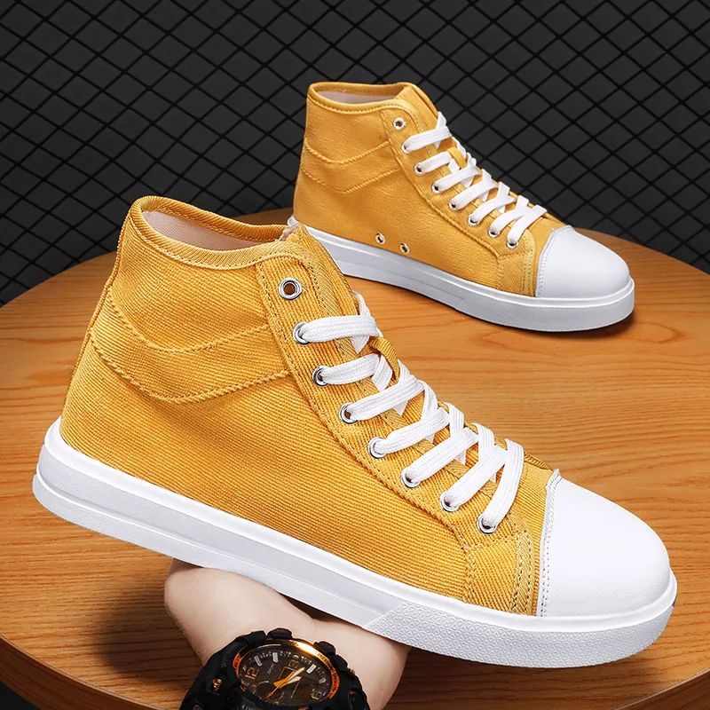2022 New Men High Top Canvas Shoes Fashion Casual Sneakers Students Vulcanize Shoes Autumn Summer Black Luxury Designer Male
2022 New Men High Top Canvas Shoes Fashion Casual Sneakers Students Vulcanize Shoes Autumn Summer Black Luxury Designer Male