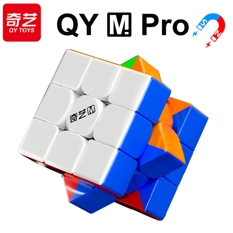 

QiYi Speedcube M Pro Magnetic Magic Cube 3x3x3 QY 3M Professional 3x3 Speed Puzzle 3×3 Children Fidget Toys Original Cubo Magico