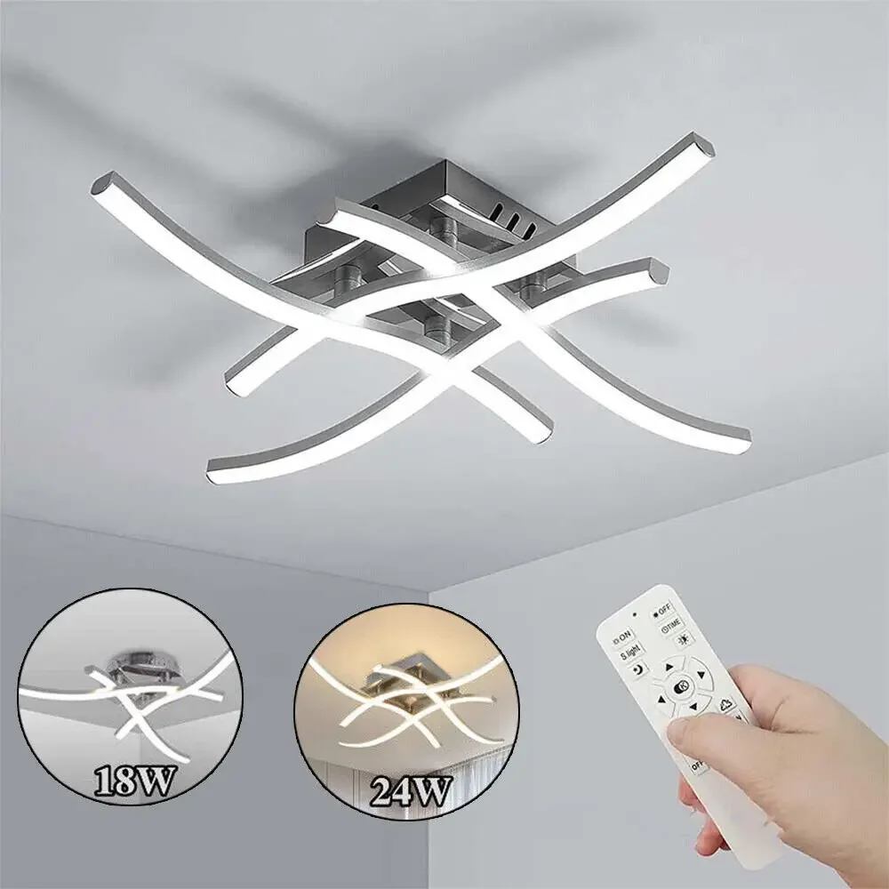 

Modern Led Ceiling Lights 24W Dimmable Ceiling Lamp AC 85-265V Nordic Creative Ceiling Chandelier Indoor Lighting