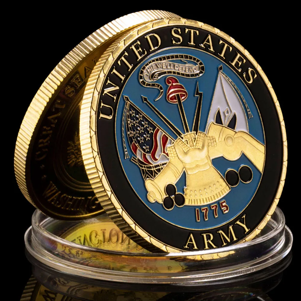 United States Army Department of The Army Souvenir Collectible Gift Collection Art Commemorative Coin Gold Plated Military Coin 
United States Army Department of The Army Souvenir Collectible Gift Collection Art Commemorative Coin Gold Plated Military Coin