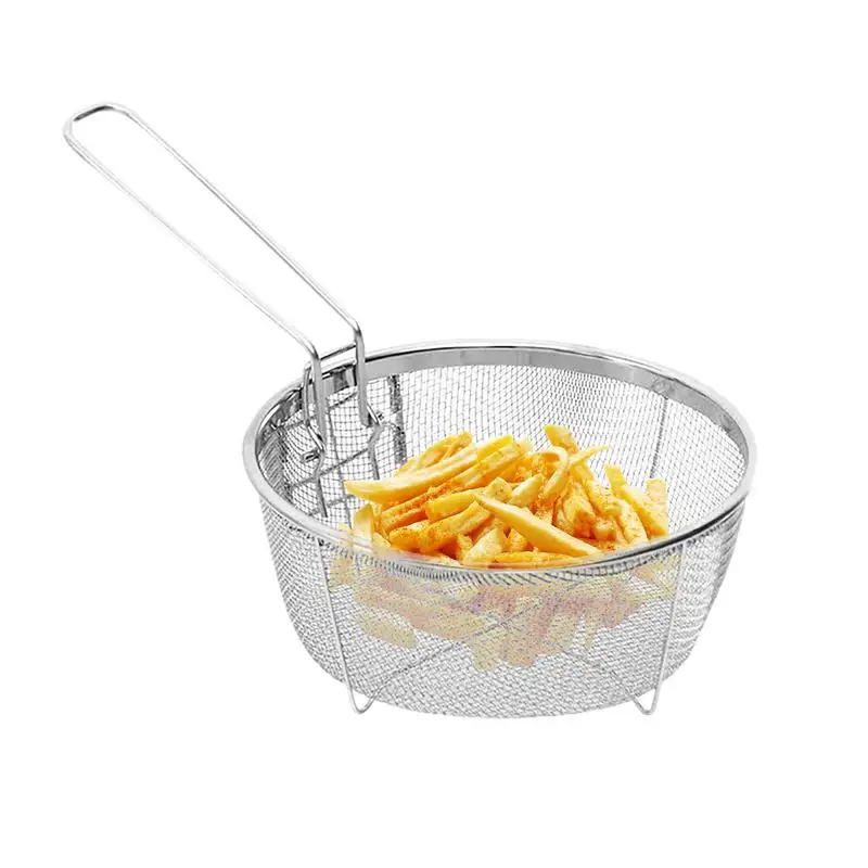 Fry Basket For Pot Foldable Drain Chip Filter Basket Folding Design Cooking Tool For French Fries Fried Fish Chicken Chops
Fry Basket For Pot Foldable Drain Chip Filter Basket Folding Design Cooking Tool For French Fries Fried Fish Chicken Chops