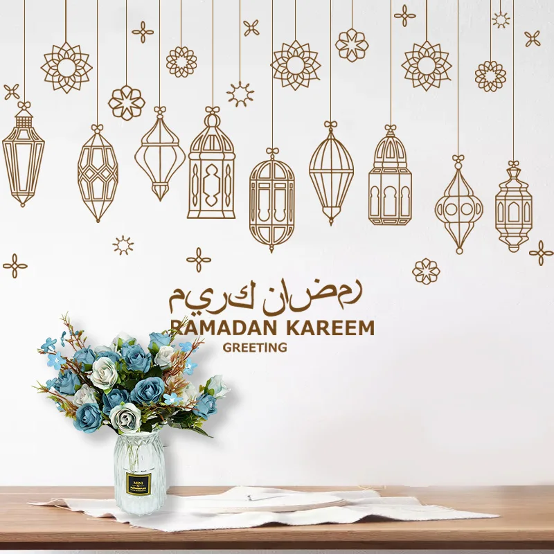 Eid Mubarak Wall Sticker Ramadan Kareem Decoration Moon Star Lantern DIY Wall Decal EID Islamic Muslim Mural Home Window Sticker
Eid Mubarak Wall Sticker Ramadan Kareem Decoration Moon Star Lantern DIY Wall Decal EID Islamic Muslim Mural Home Window Sticker
