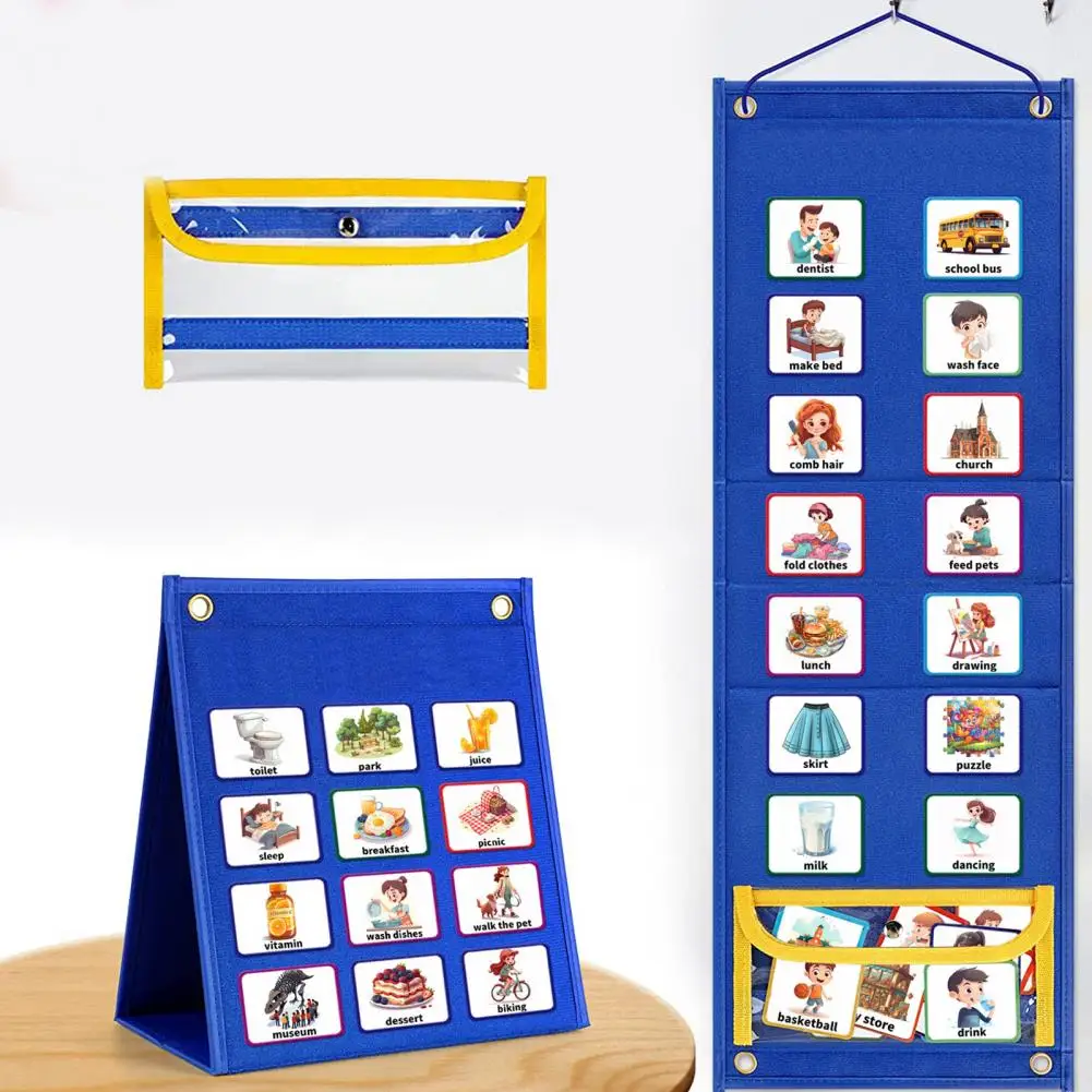 Kids Visual Schedule Chart 2-in-1 Daily Chore Routine Learning Tool Folding Kid Visual Timeline fournitures scolaires
Kids Visual Schedule Chart 2-in-1 Daily Chore Routine Learning Tool Folding Kid Visual Timeline fournitures scolaires