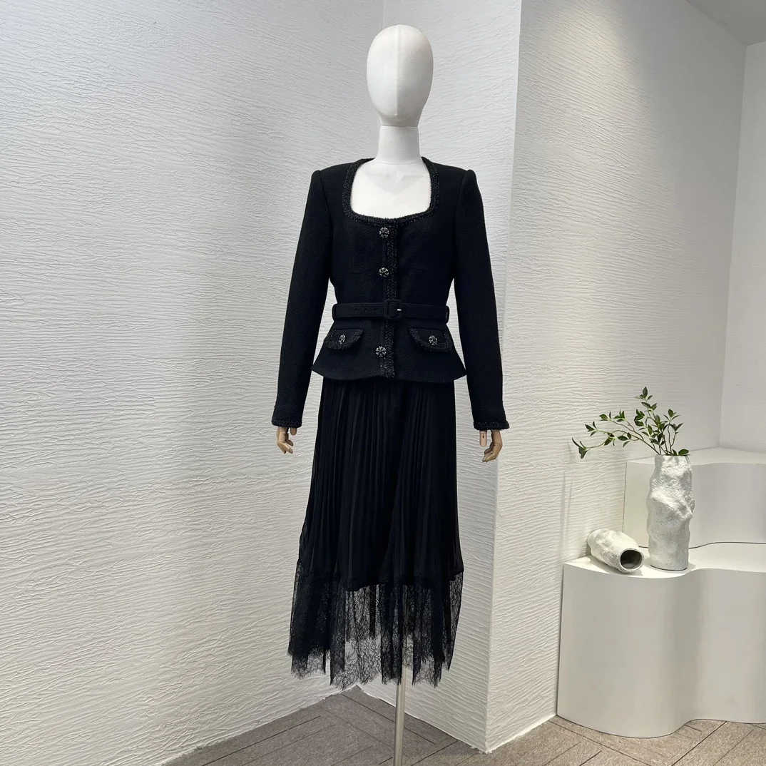 Black Square Neck Buttons Patchwork Long Sleeves Midi Dress 2023 Latest Clothes for Women
Black Square Neck Buttons Patchwork Long Sleeves Midi Dress 2023 Latest Clothes for Women