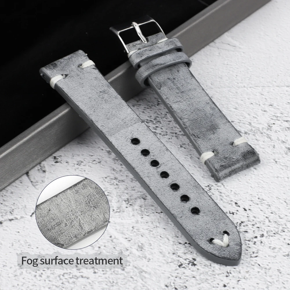 Oil Wax Cowhide Watch Strap 16mm 17mm 18mm 19mm 20mm 21mm 22mm Genuine Leather Handmade Watch Band Replacement for Men Women
Oil Wax Cowhide Watch Strap 16mm 17mm 18mm 19mm 20mm 21mm 22mm Genuine Leather Handmade Watch Band Replacement for Men Women