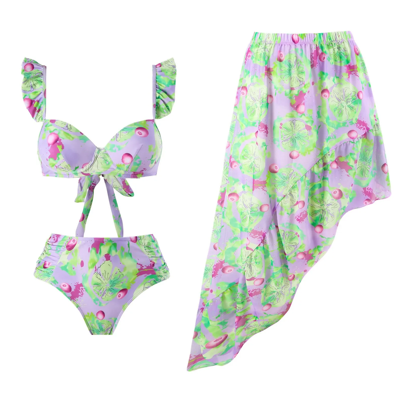Split Bikini Swimwear Women Vintage Print Set Strapless Puff Sleeve Swimsuit Cover-Ups 2023 Brazil Beach Resort Swimsuit
Split Bikini Swimwear Women Vintage Print Set Strapless Puff Sleeve Swimsuit Cover-Ups 2023 Brazil Beach Resort Swimsuit