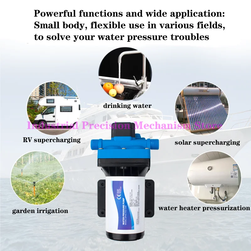 110V 187W 17L/min Household return type diaphragm pump, caravan/yacht water pump, automatic return booster pump
110V 187W 17L/min Household return type diaphragm pump, caravan/yacht water pump, automatic return booster pump
