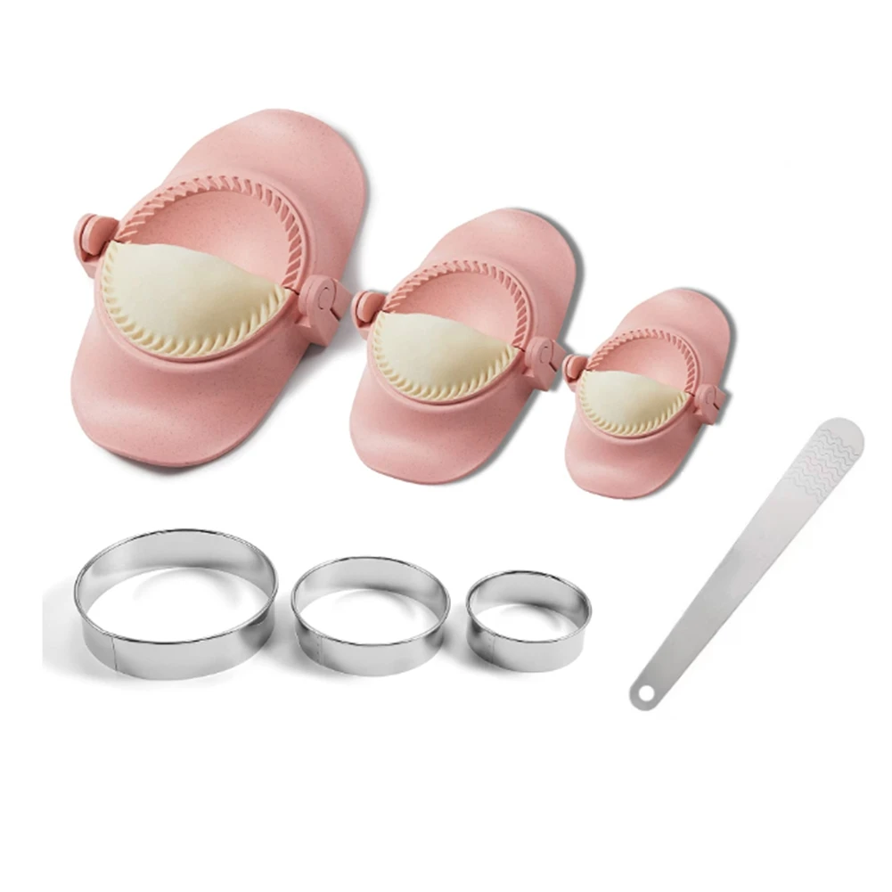 Dumpling Maker,Empanadas Press Mold Maker Set with Dough Cutter, Dumpling Mold Set and Cutter for Pierogi,(Pink)
Dumpling Maker,Empanadas Press Mold Maker Set with Dough Cutter, Dumpling Mold Set and Cutter for Pierogi,(Pink)