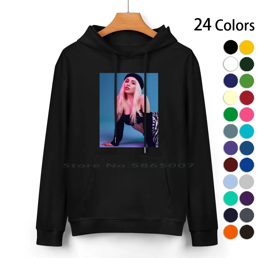 

Black Blue Max Beauty Pure Cotton Hoodie Sweater 24 Colors Songwriter Music Artist Trendy Ava Max Heaven Ava Max Hell So Am I