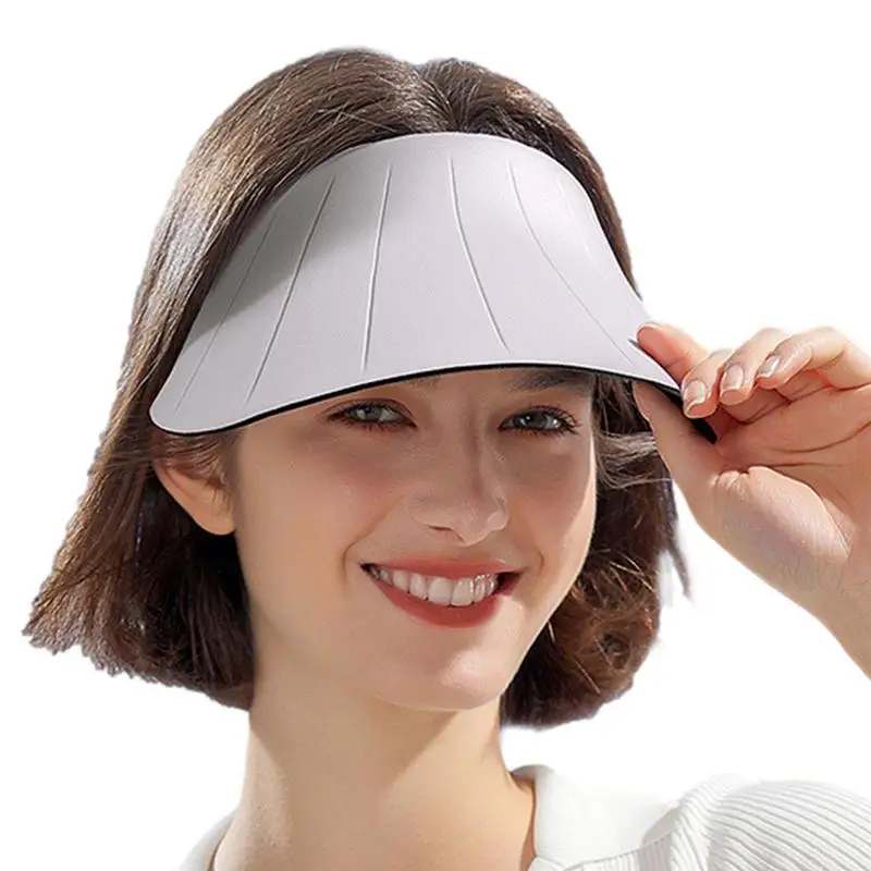 Sun Protection Empty Top Hat Open Top Sun Visor For Beach Breathable Visor Hat Lightness No Trace Large Brim Anti-UV Summer Hat
Sun Protection Empty Top Hat Open Top Sun Visor For Beach Breathable Visor Hat Lightness No Trace Large Brim Anti-UV Summer Hat