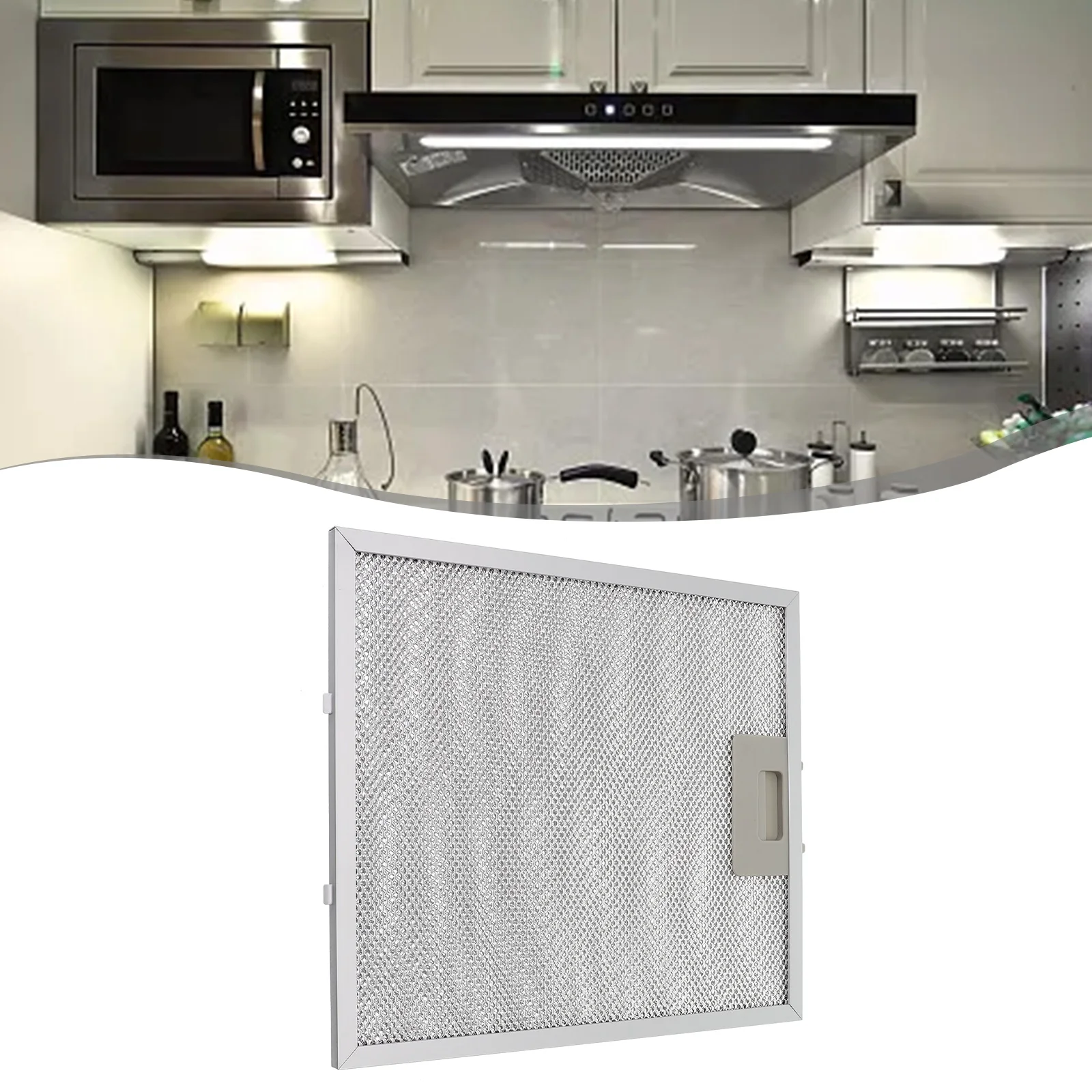 

Premium Metal Mesh Filter Silver Cooker Hood Filters 305 x 267 x 9mm Compatible with Leading Brands Easy to Clean