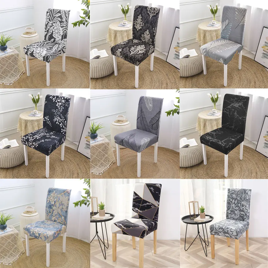 

Elastic Chair Slipcover Case Stretch Chair Covers for Wedding Hotel Banquet Dining Room Spandex Dining Chair Cover