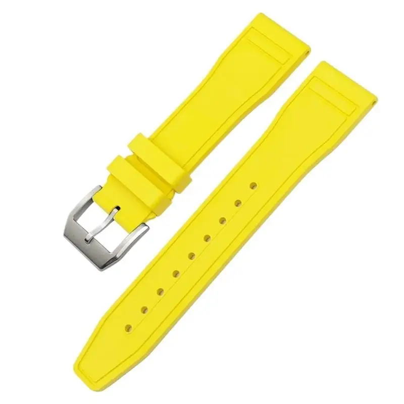 

PCAVO 22mm Soft Fluororubber FKM Watchbands 21mm 20mm For IWC Big Pilot Portofino TOP GUN Natural Rubber Watch Strap Tools