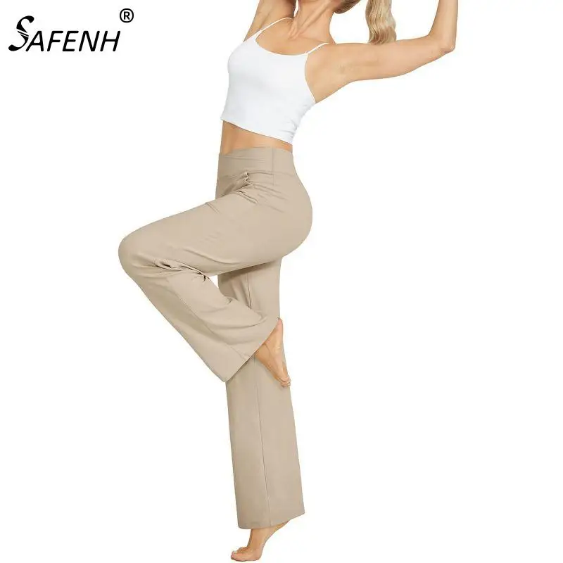 

Wide Leg Pants For Women Yoga Dress Pants With Pockets Petite Regular Tall Loose Casual Work Trouser Pant