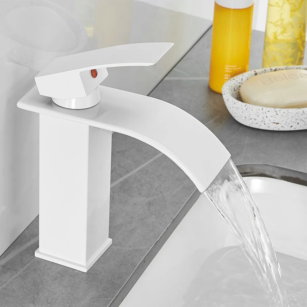 Bathroom Basin Faucet Waterfall Deck Mounted Cold Hot Water Mixer Tap Sink Faucet Stainless Steel Single Handle Basin Faucet
Bathroom Basin Faucet Waterfall Deck Mounted Cold Hot Water Mixer Tap Sink Faucet Stainless Steel Single Handle Basin Faucet