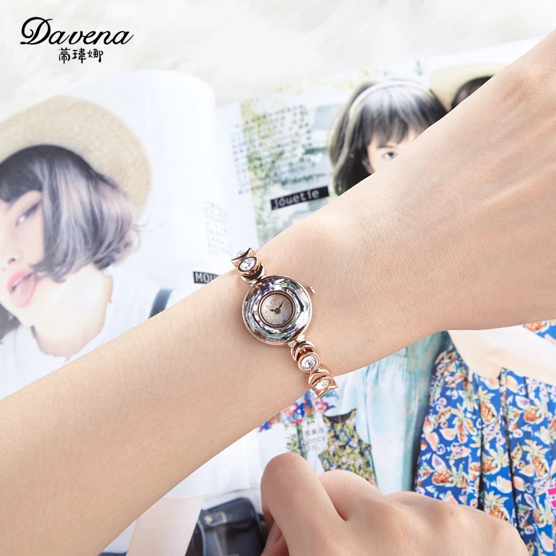 Luxury Davena Lady Woman Small Watch Elegant Mother-of-pearl Fashion Hours Blue Crystal Bracelet Party Girl's Birthday Gift Box
Luxury Davena Lady Woman Small Watch Elegant Mother-of-pearl Fashion Hours Blue Crystal Bracelet Party Girl's Birthday Gift Box