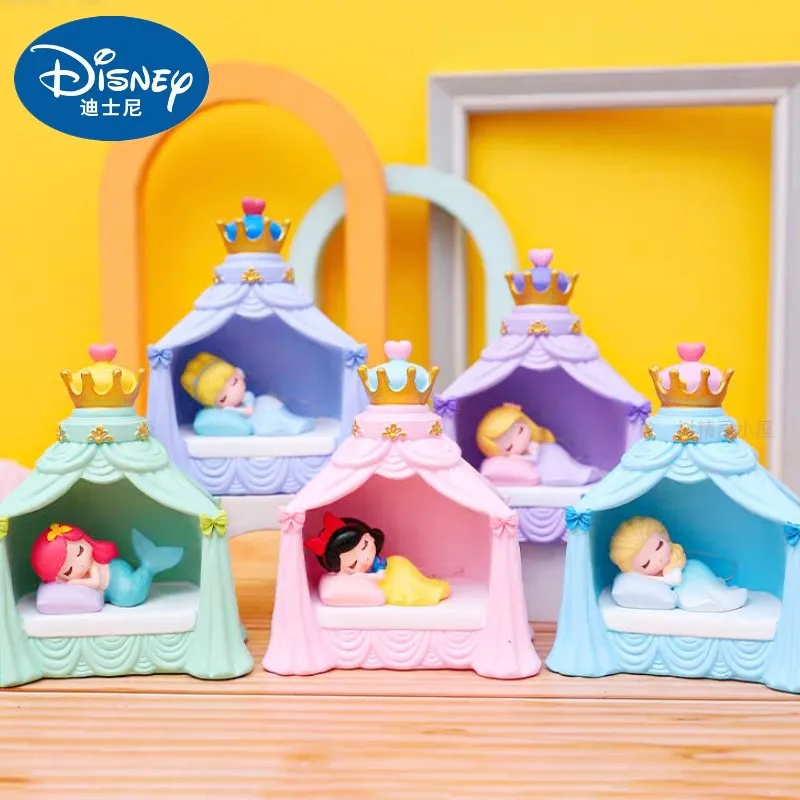 

Студийный замок Принцессы Disney, креативное украшение для комнаты в виде замка из смолы, с белоснежной звездой, милый праздничный подарок на день рождения