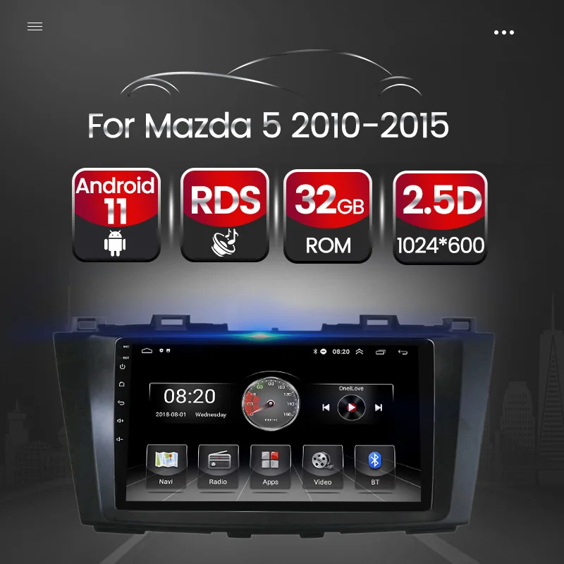 TomoStrong Android 11 Car Radio Multimedia Player For Mazda 5 Mazda5 2010-2014 2015 GPS Video Stereo 4 Core Carplay+Auto RDS FM
TomoStrong Android 11 Car Radio Multimedia Player For Mazda 5 Mazda5 2010-2014 2015 GPS Video Stereo 4 Core Carplay+Auto RDS FM