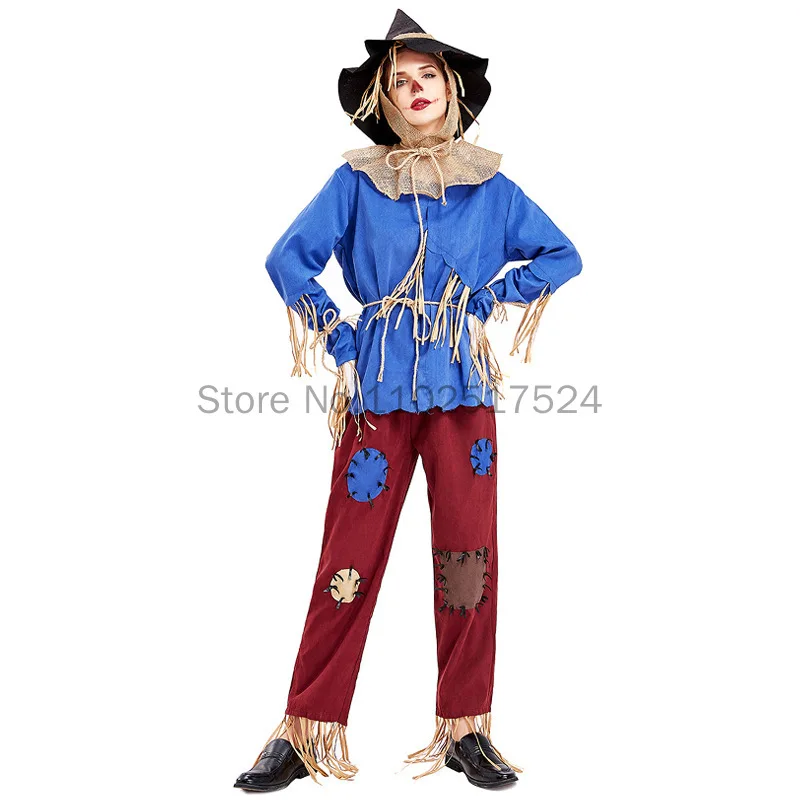 

Halloween The Wizard Of Oz Pumpkin Patch Scarecrow Cospaly Costume Halloween Carnival Party Horror Ghosts Clown Fancy Dress