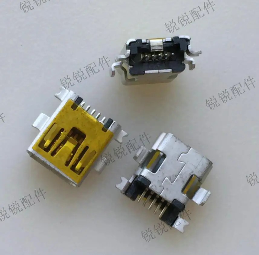 

Бесплатная доставка для оригинального MINI 5P затопленного типа USB Женский T-порт передний и задний USB задний зарядный порт