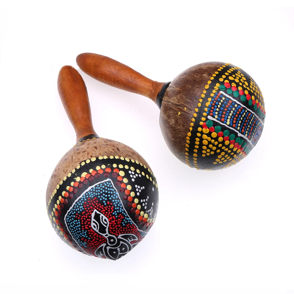 1 пара Maracas деревянные ручные шейкеры из кокосовой ракушки ударный музыкальный инструмент приятный шуршащий звуковой браслет для вечеринок детский музыкальный
1 пара Maracas деревянные ручные шейкеры из кокосовой ракушки ударный музыкальный инструмент приятный шуршащий звуковой браслет для вечеринок детский музыкальный