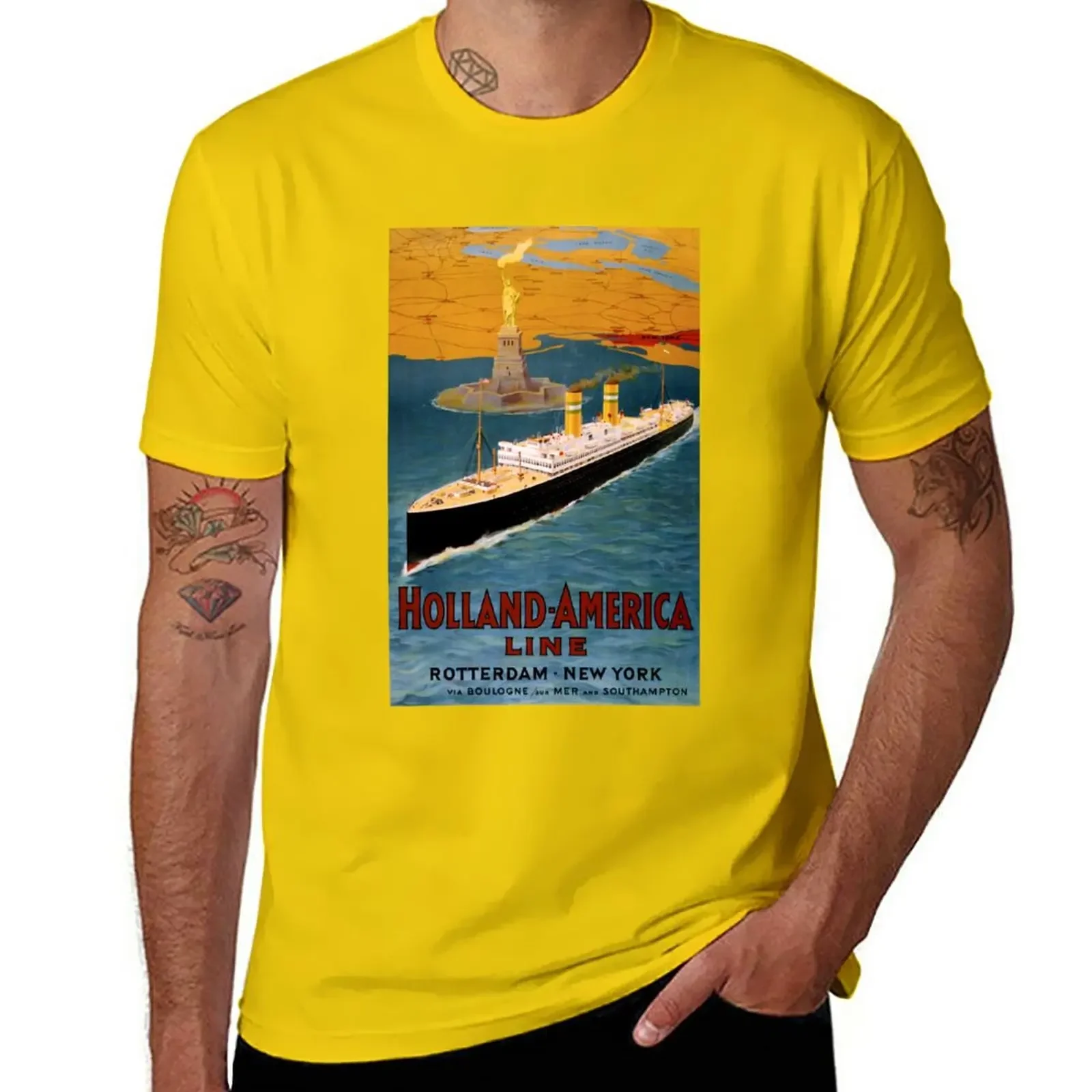 Holland America Line Vintage Poster T-Shirt tees animal prinfor boys heavyweights fruit of the loom mens t shirts
Holland America Line Vintage Poster T-Shirt tees animal prinfor boys heavyweights fruit of the loom mens t shirts