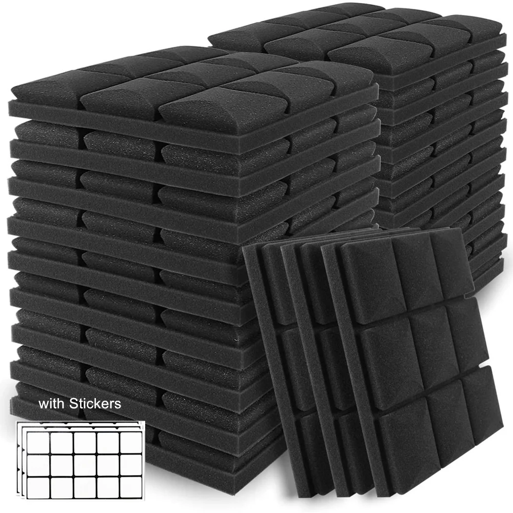 24Pcs/Pack Acoustic Foam Soundproof Padding 12"x12"x2" Soundproofing Studio High Density Drum Room Sound Foam Panels with Tapes
24Pcs/Pack Acoustic Foam Soundproof Padding 12"x12"x2" Soundproofing Studio High Density Drum Room Sound Foam Panels with Tapes