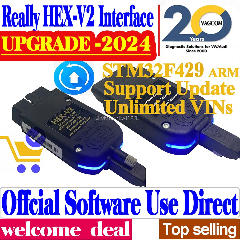 

[1996-2024] Update Unlimits VINs Real V2 23.11 Online VAG HEX V2 Hardware Usb Interface For VAG COM Diagnostic Coding VCDS TOOL