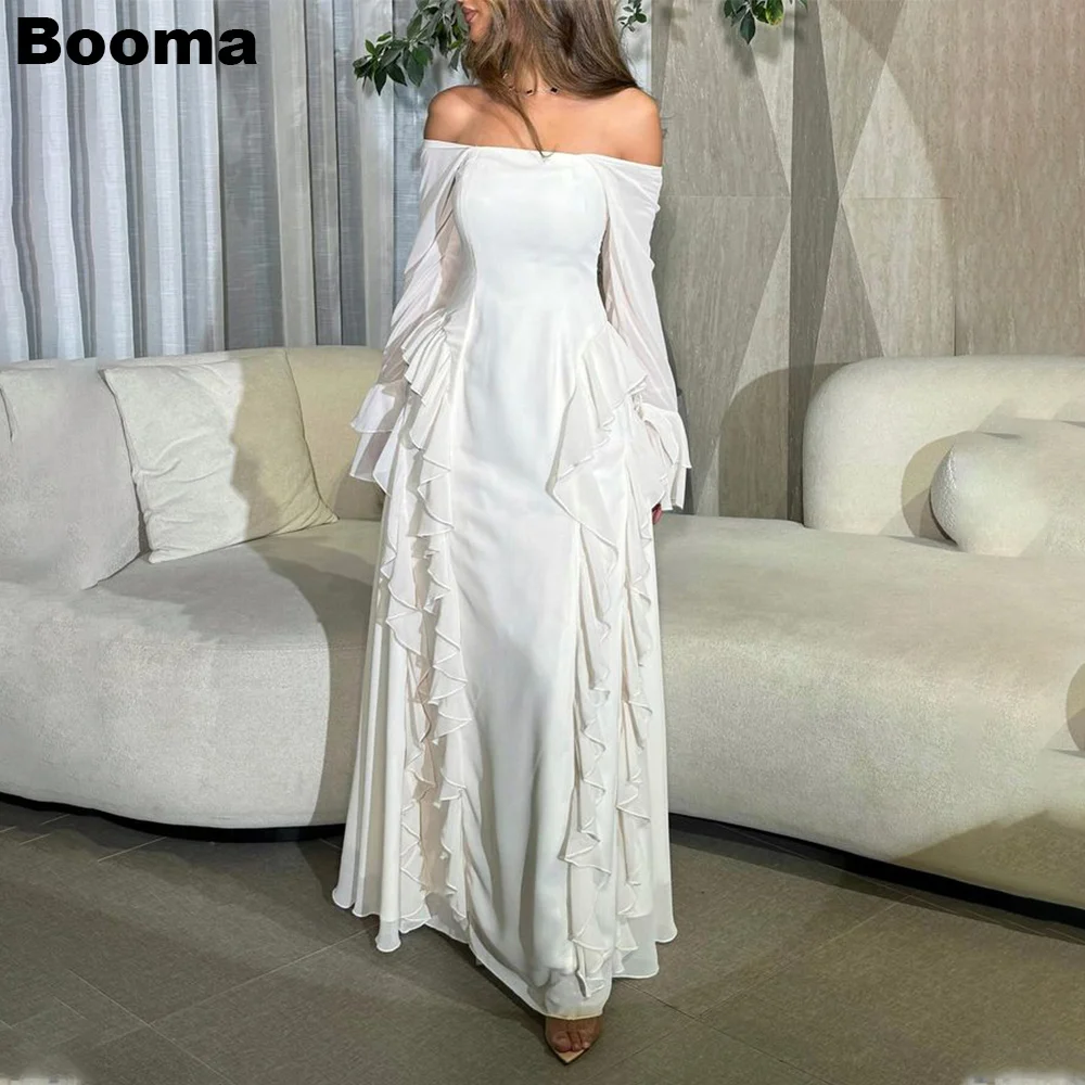 Женское платье с вырезом лодочкой Booma, цвет слоновой кости, свадебное платье для вечеринки, шифоновое официальное платье до пола с оборками
Женское платье с вырезом лодочкой Booma, цвет слоновой кости, свадебное платье для вечеринки, шифоновое официальное платье до пола с оборками