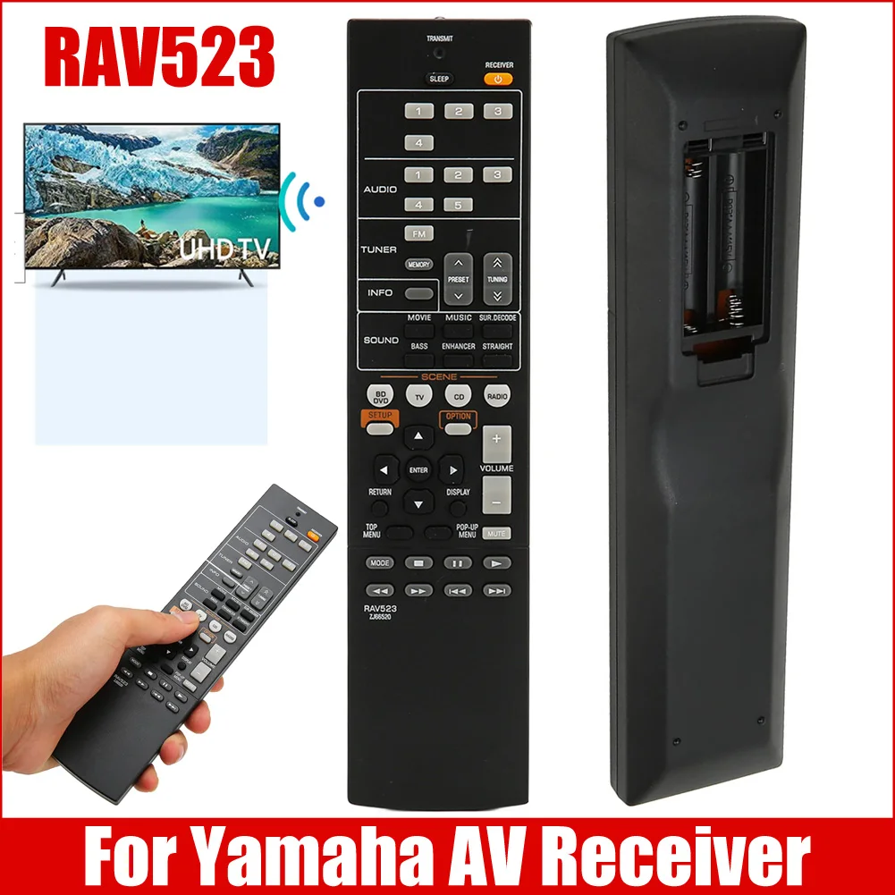 New RAV523 ZJ66520 Remote Control For Yamaha AV Receiver HTR-2067 RX-V377 Remote Control
New RAV523 ZJ66520 Remote Control For Yamaha AV Receiver HTR-2067 RX-V377 Remote Control