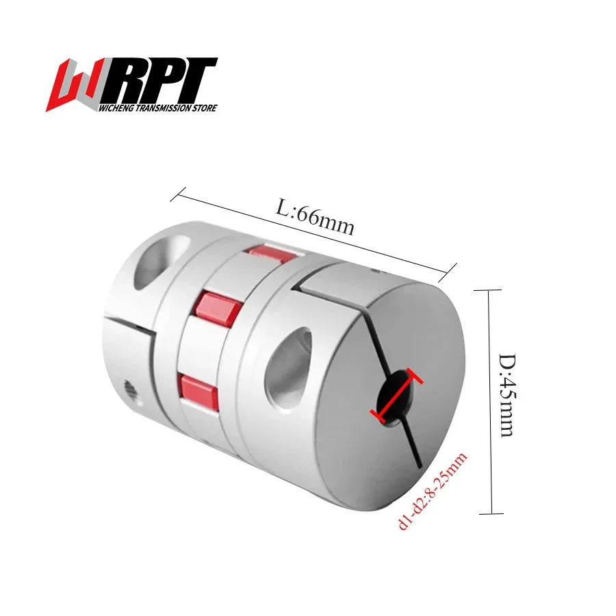 Plum Blossom Coupling Star Screw Encoder Elastic High Torque Coupling Servo Motor Aluminum Coupling XB-45X66
Plum Blossom Coupling Star Screw Encoder Elastic High Torque Coupling Servo Motor Aluminum Coupling XB-45X66