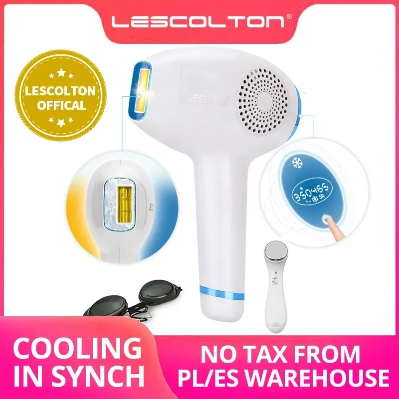 

Lescolton 3 in 1 IPL Hair Removal ICE Cold Epilator Permanent Laser for Home Bikini Trimmer Electric Photorejuvenation Depilador