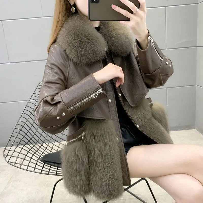 Faux Fur Women's Coat Winter New Outerwear Thickened Fur Integrated Coat Women's Short Fur Jacket
Faux Fur Women's Coat Winter New Outerwear Thickened Fur Integrated Coat Women's Short Fur Jacket