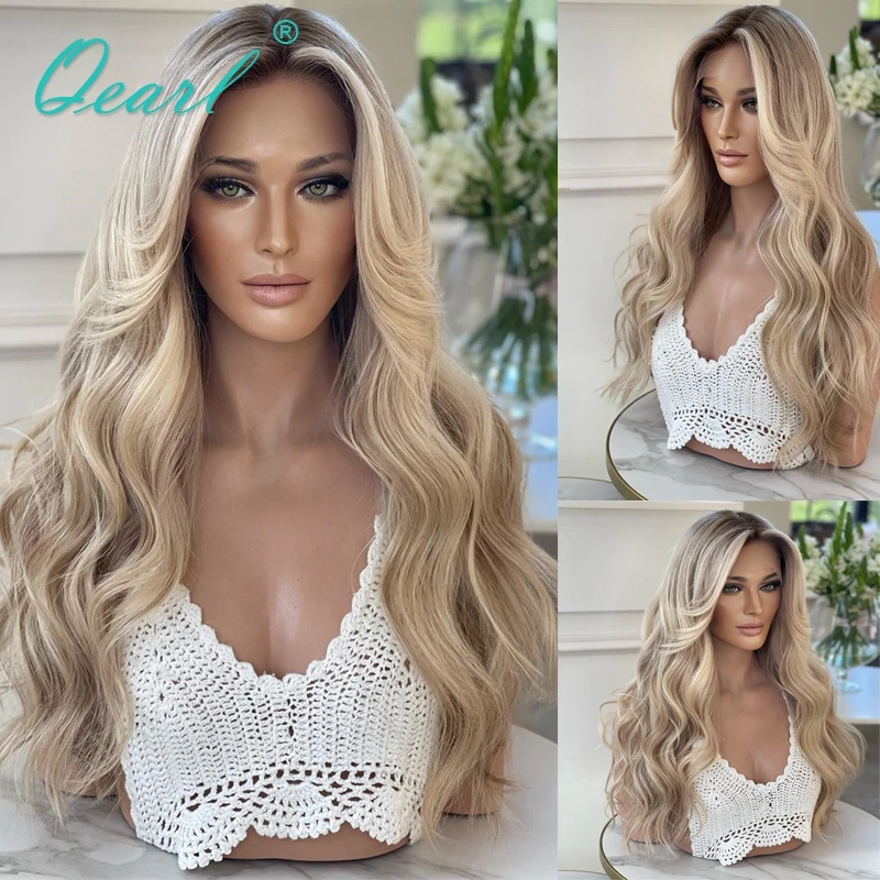 

Ash Blonde Wig Human Hair Hd Lace Frontal Wigs for Women New in Glueless Full Lace Wig Sale Highlights 13x6 Pre Plucked Qearl