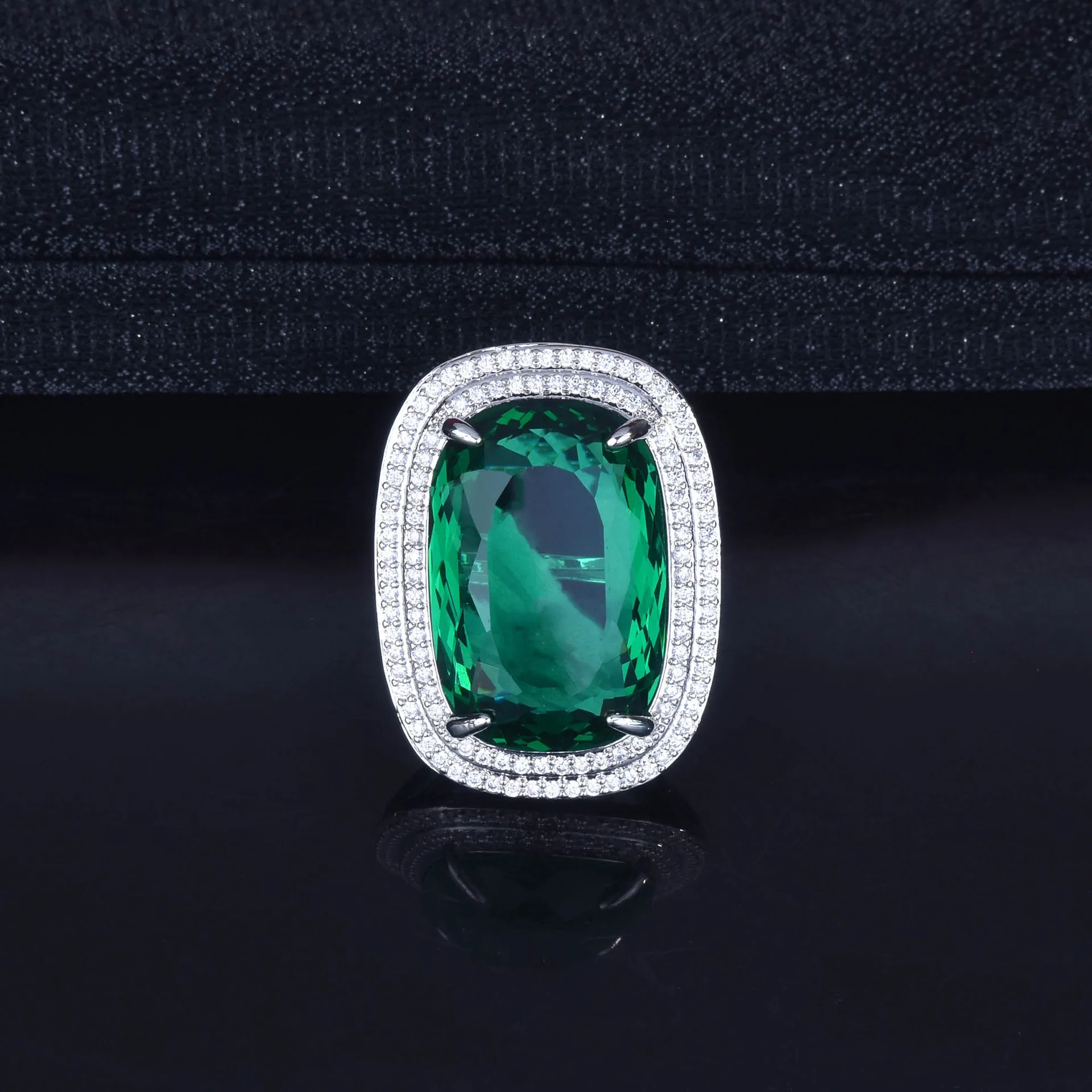 French Luxury Exaggerate Square Oval Open Adjustable Ring 20x30mm Emerald High Carbon Stone Women Jewelry Wedding Anniversary
French Luxury Exaggerate Square Oval Open Adjustable Ring 20x30mm Emerald High Carbon Stone Women Jewelry Wedding Anniversary