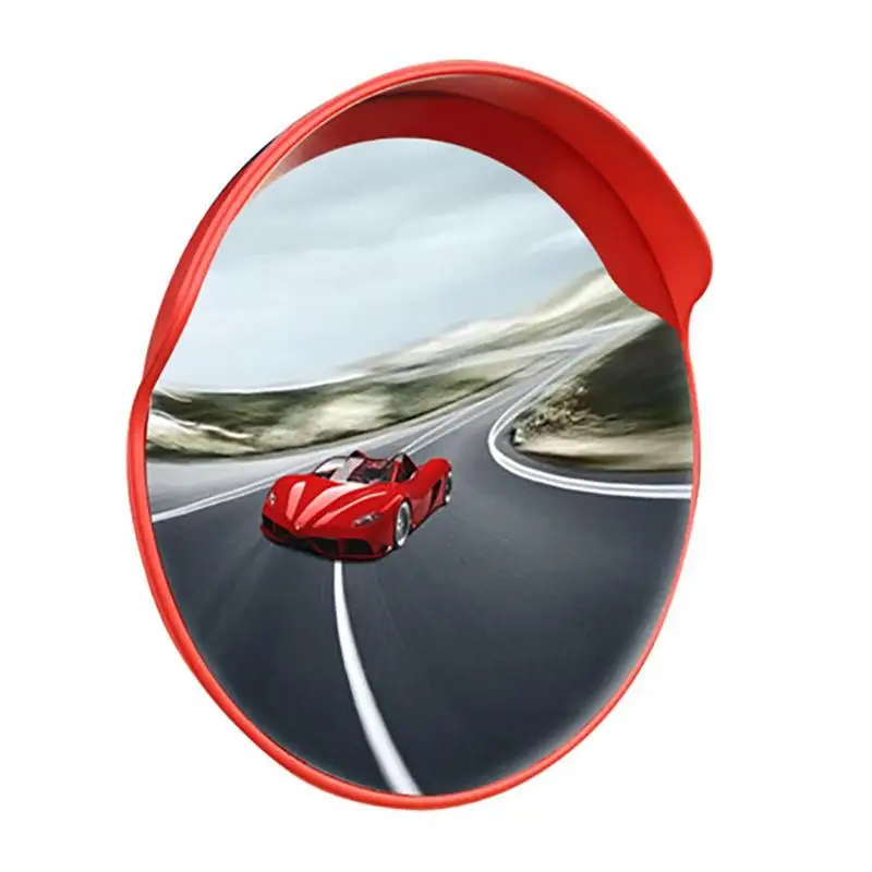 

45cm/18Inch Traffic Convex Mirror Round Parking Safety Spot Corner Road Blind Junction Mirrors Driveway Outdoor Road Spot Supply