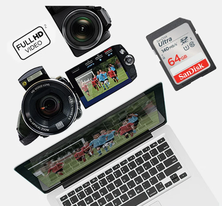 Cartão SD SanDisk Ultra SDHC SDXC C10, Max 120 Mbps: 32GB - 64GB - 128GB - 256GB - 512GB Cartão SD SanDisk Ultra SDHC SDXC C10, Max 120 Mbps: 32GB - 64GB - 128GB - 256GB - 512GB