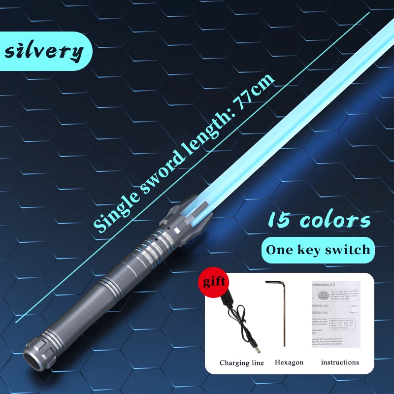 Xenopixel Lightsaber Proffie Laser Sword Metal Heavy Dueling Light Saber 15 Color Fonts Sensitive Smooth Swing Light Saber Gifts 
Xenopixel Lightsaber Proffie Laser Sword Metal Heavy Dueling Light Saber 15 Color Fonts Sensitive Smooth Swing Light Saber Gifts