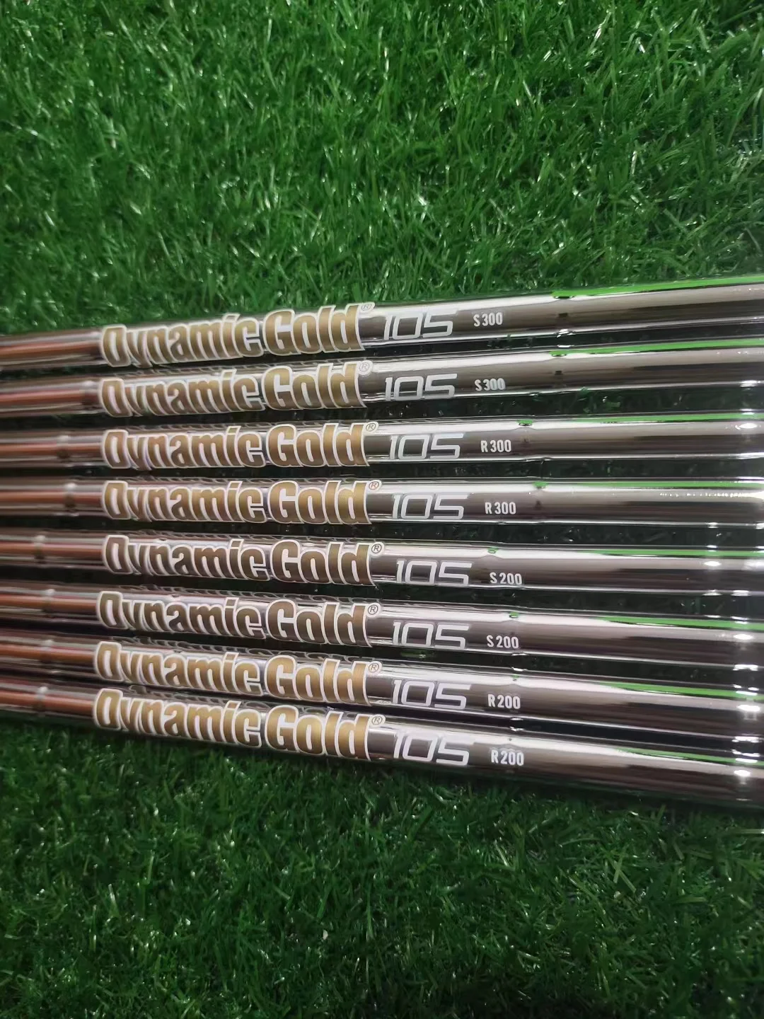 

golf irons steel shaft 39inch silver Dynamic Gold 105 R200/S200/R300/S300 clubs shaft10pcs batch up order 0.370