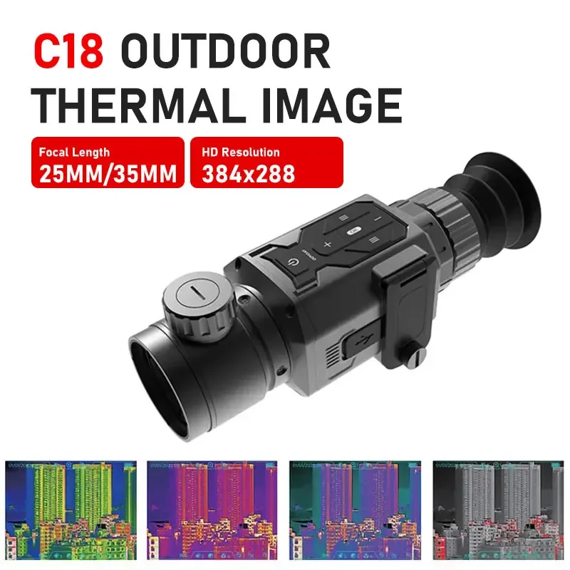 

HT-C18 Thermal Imaging Monocular 384x288 Infrared Resolution Ratio Mini Wifi Camera 1080p Hd - Night Vision Included