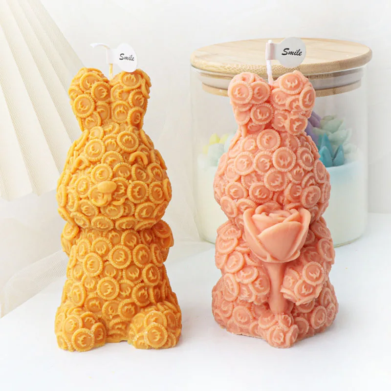 3D Rose Love Rabbit Candle Silicone Mold Money Euro Coin Bunny Craft Aromatherapy Candle Gypsum Mould Chocolate Tool Decor Gifts
3D Rose Love Rabbit Candle Silicone Mold Money Euro Coin Bunny Craft Aromatherapy Candle Gypsum Mould Chocolate Tool Decor Gifts