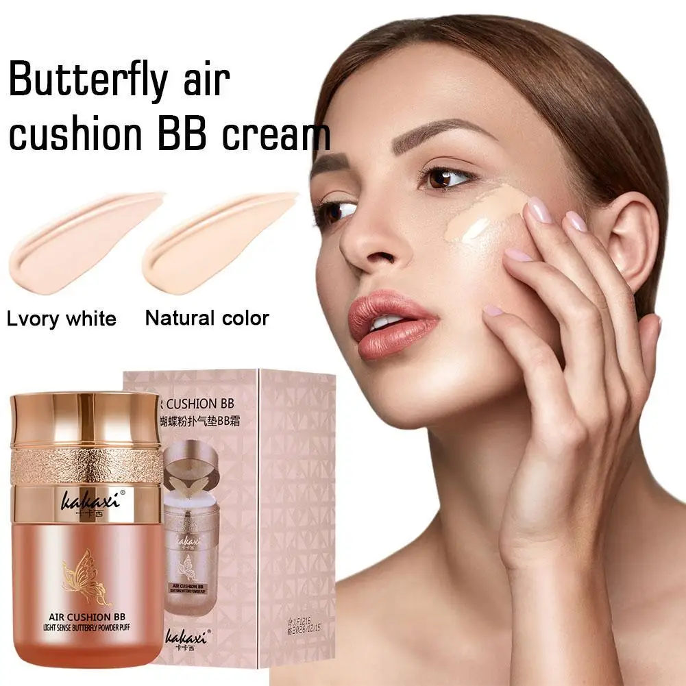 

Butterfly Air Cushion BB CC Cream Isolation Natural Concealer Makeup Face Base Moisturizing Oil Control Breathable Cosmetics
