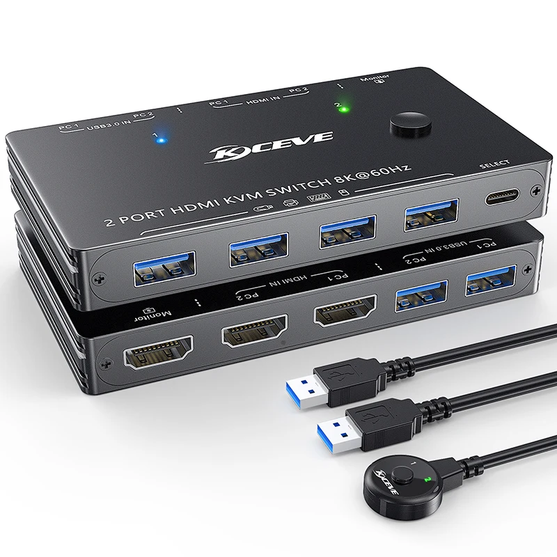 game USB Hub Game Live Streaming Internet Splitter Adapter HDMI-compatible Splitter Switch USB3.0/8K HDMI-compatible KVM SWITCH 
game USB Hub Game Live Streaming Internet Splitter Adapter HDMI-compatible Splitter Switch USB3.0/8K HDMI-compatible KVM SWITCH