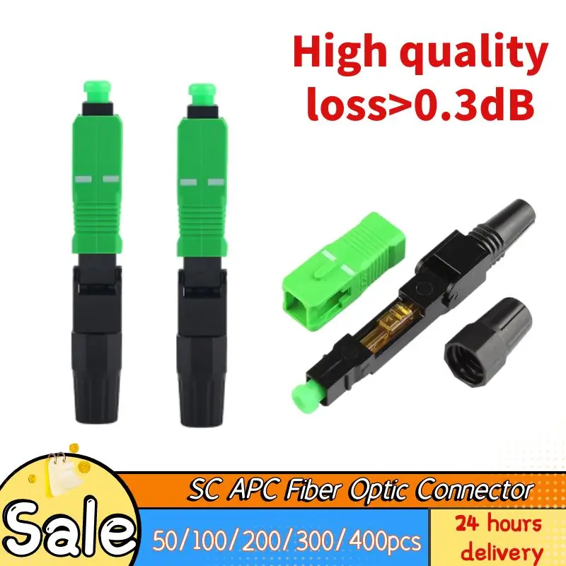 50-400pcs Embedded SC APC Fiber Optic Connector FTTH Single Mode Optical Fast Connector SC Adapter Field Assembly Free Shipping
50-400pcs Embedded SC APC Fiber Optic Connector FTTH Single Mode Optical Fast Connector SC Adapter Field Assembly Free Shipping